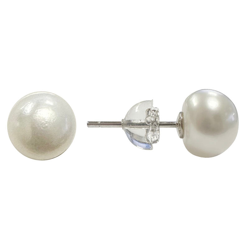 Studs/Earrings in Jade, Amethyst, Labradorite, Biwa pearl (Tahiti); AA to AAA quality. 0.925 Silver finish, very elegant, fine, perfect!