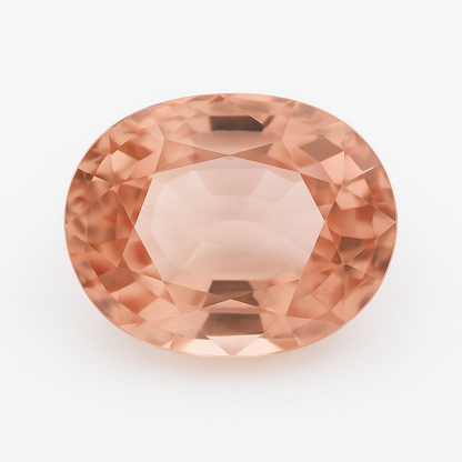 Saphir Padparadscha Naturel de 0.71 carat, de 6,96 x 4,82 x 3,9 mm. Parfait en collection, bijouterie, exposition...