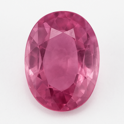 Saphir rose naturel de 0,60 carat - 5,76 x 4,62 x 2,45 mm. Couleur rose violacé lumineux, certifié IGE. Idéal pour bague ou pendentif raffiné !