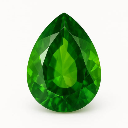 Grenat Tsavorite naturelle de 0.59 carat, de 5mm x 4.5 x 2. Parfait en collection, bijouterie, exposition...